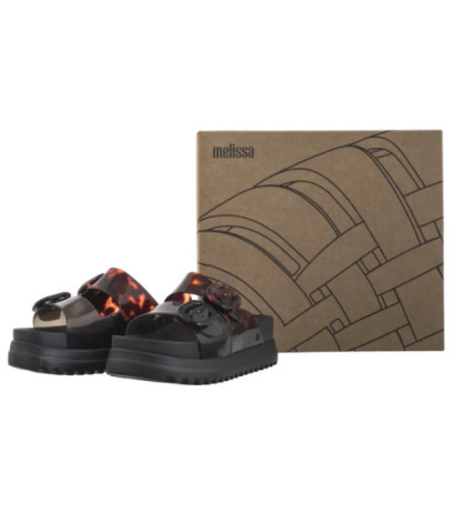Melissa Cozy Platform AD 36158/BH499 Black/Tortoise Shell (ML338-b) Women's Shoes/Flip Flops