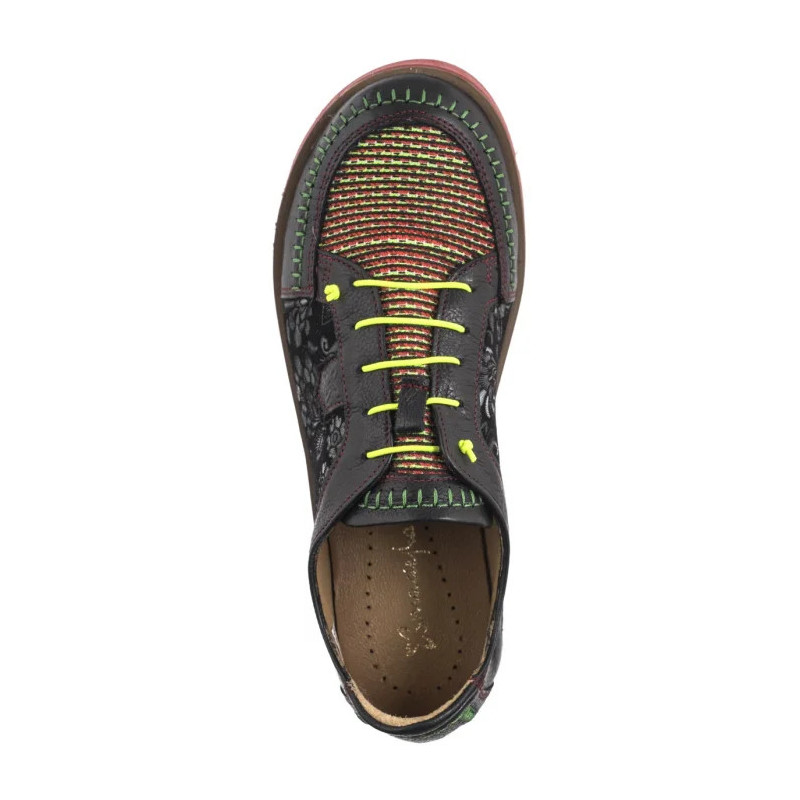 Maciejka Czarne Kwiaty 06784-20/00-1 (MA1310-a) shoes