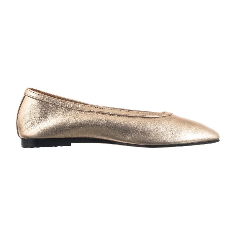 Tommy Hilfiger Soft Metal Lthr Ballerina No Bow Gold FW0FW08601 0HS (TH1278-a) ballerinas