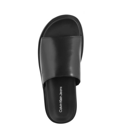 Calvin Klein Flat Molded Sandal Slide Triple Black YW0YW01710 0GJ (CK628-a) Women's Shoes/Flip Flops