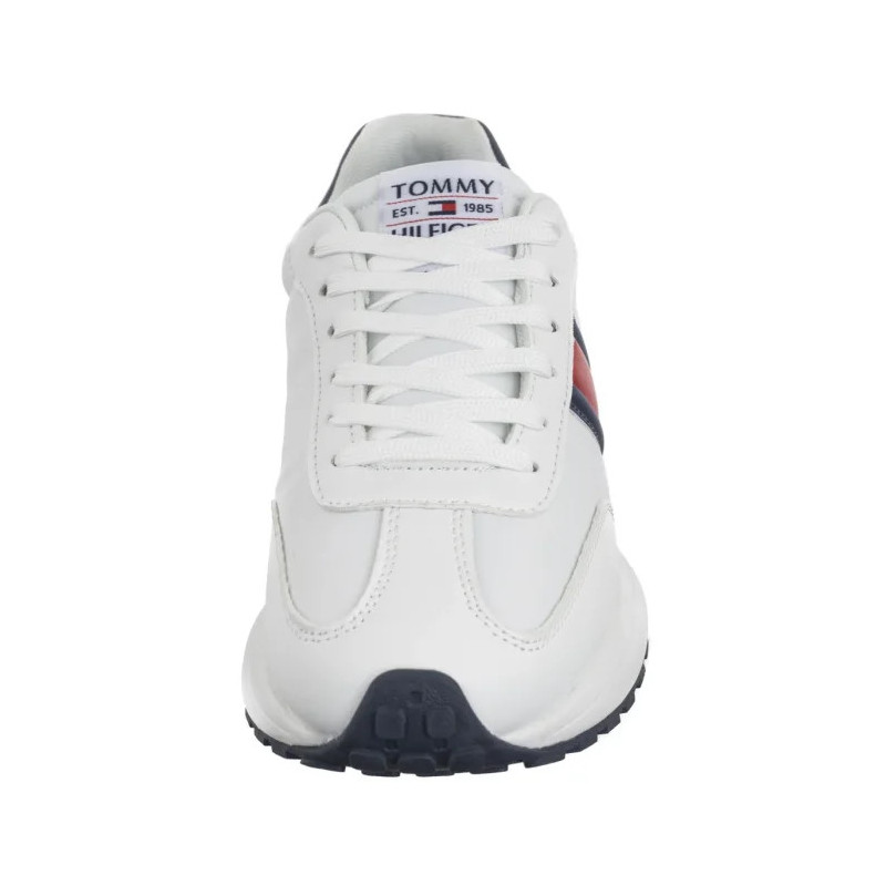 Tommy Hilfiger Flag Low Cut Lace-Up Sneaker White/Blue T3X9-33877-1695X336 (TH1287-a) sports Shoes