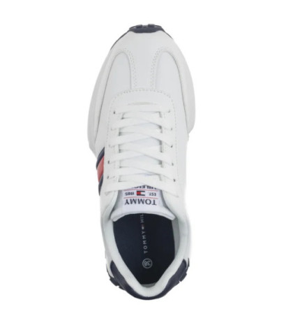 Tommy Hilfiger Flag Low Cut Lace-Up Sneaker White/Blue T3X9-33877-1695X336 (TH1287-a) sports Shoes