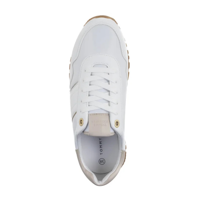 Tommy Hilfiger Low Cut Lace-Up Sneaker White/Beige T3A9-33758-1695X223 (TH1288-a) sports Shoes