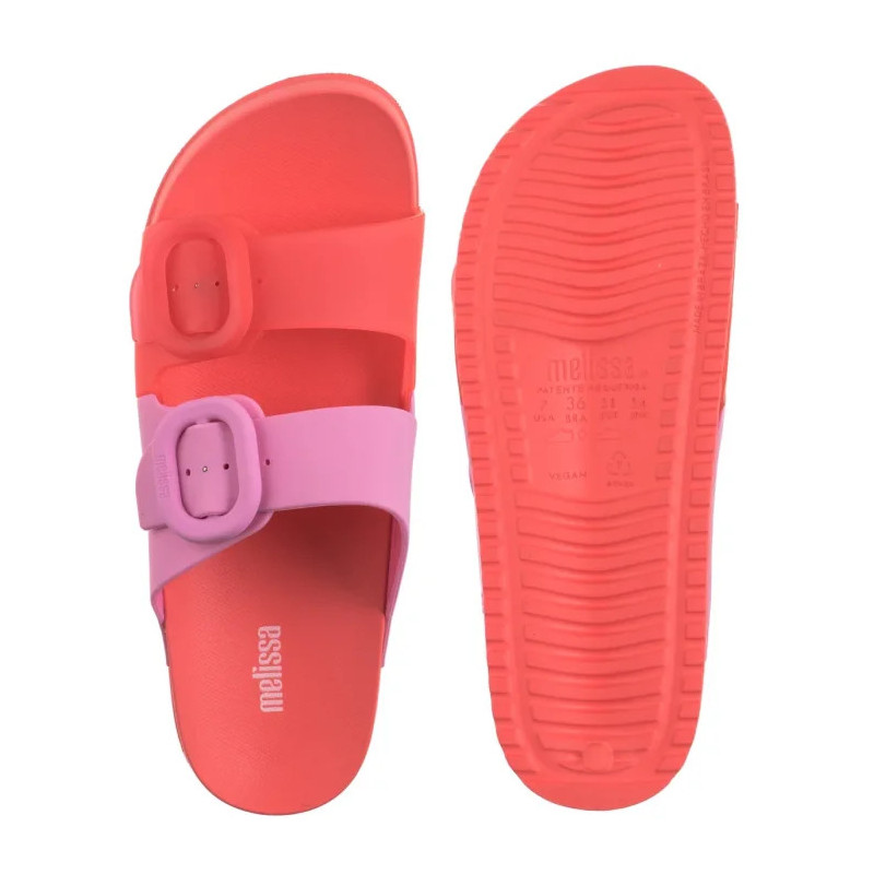 Melissa Cozy Slide AD 33913/AN696 Red/Pink (ML328-d) Women's Shoes/Flip Flops