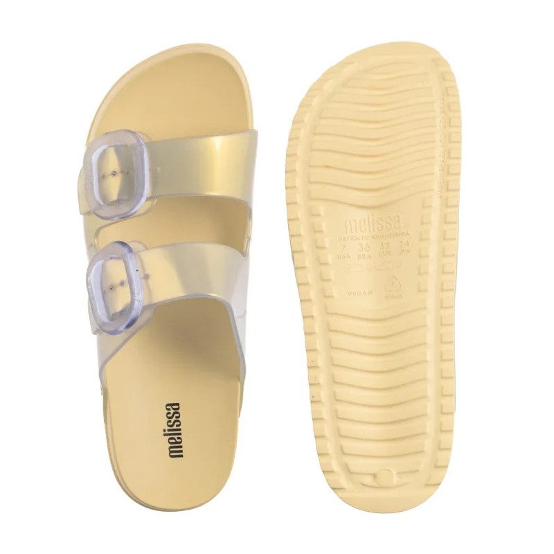 Melissa Cozy Slide AD 33913/AT378 Pearl Yellow (ML328-e) Women's Shoes/Flip Flops