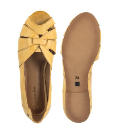 Maciejka Żółte 06908-07/00-1 (MA1309-c) ballerinas