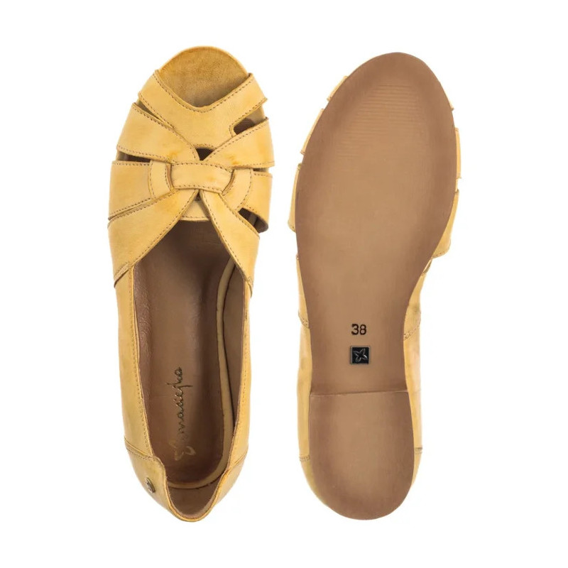 Maciejka Żółte 06908-07/00-1 (MA1309-c) ballerinas