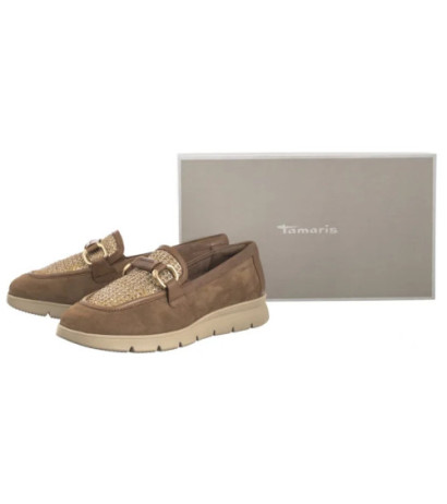 Tamaris Brązowe 1-24628-44 392 Cognac Comb (TM519-a) shoes