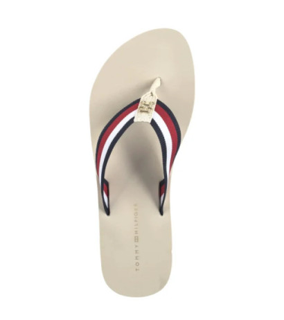 Tommy Hilfiger TH Corp Mid Wedge Beach Sandal Muslin FW0FW08517 ACJ (TH1295-b) shoes