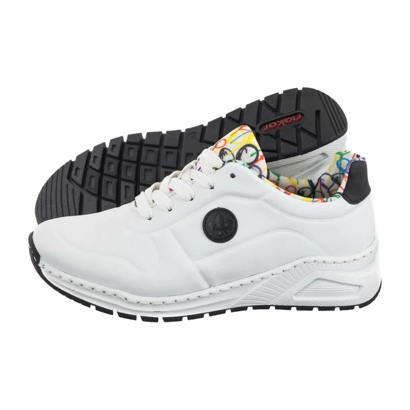 Rieker Białe M4903-80 White (RI232-a) sports Shoes