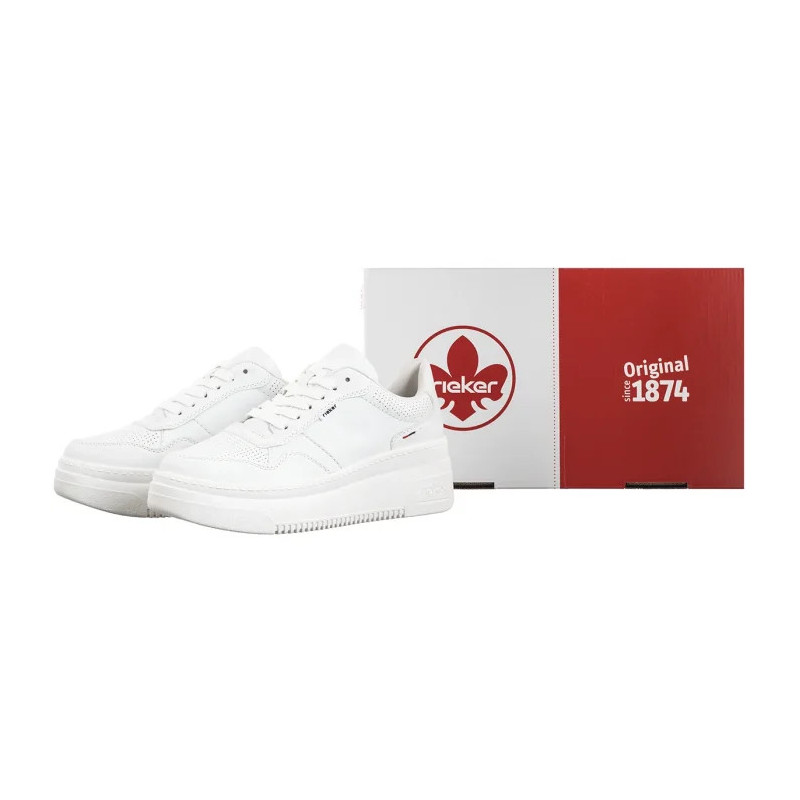 Rieker Białe M7811-80 White  (RI234-a) shoes