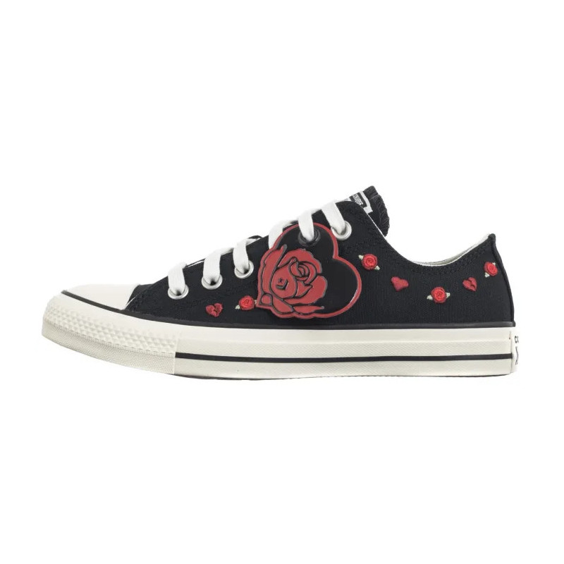 Converse CTAS Ox Black/Red/Egret A13651C (CO748-a) shoes