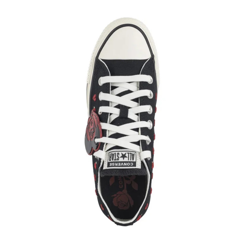 Converse CTAS Ox Black/Red/Egret A13651C (CO748-a) shoes
