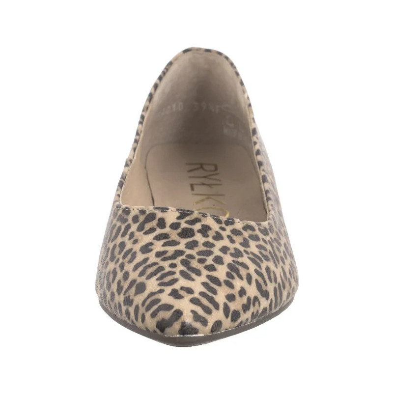 Ryłko Beżowe Panterka 1SMY2_T_ __HB (RY1012-a) ballerinas