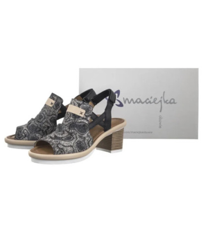 Maciejka Czarno-Beżowe 06830-01/00-1 (MA1316-a) shoes