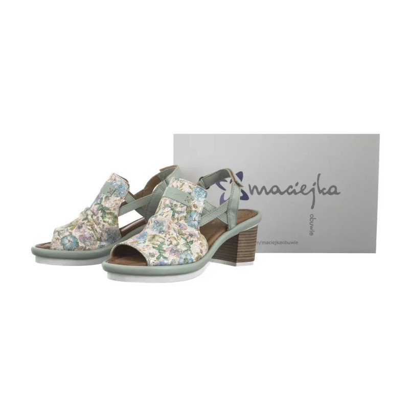 Maciejka Zielone Kwiatki 06830-09/00-1 (MA1316-b) shoes
