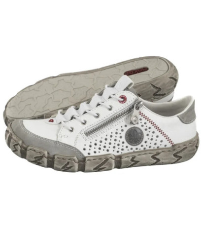 Rieker Białe L0355-80 White (RI239-a) shoes