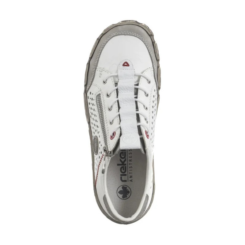 Rieker Białe L0355-80 White (RI239-a) shoes