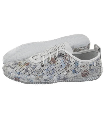 Artiker Białe Ażurowe w Kwiatki 56C2688 (AR147-a) shoes