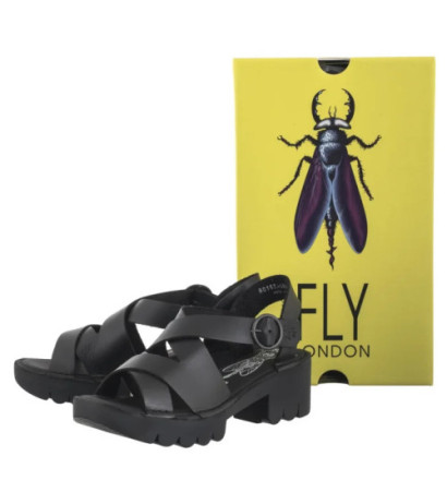 FLY London Eria Bridle Black P801536000 (FL414-a) shoes