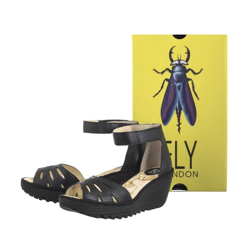 FLY London Yelu Mousse Black P501545001 (FL418-a) shoes