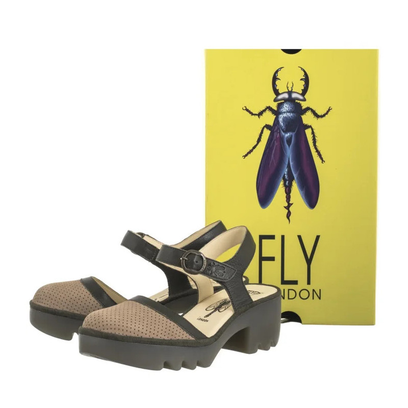 FLY London Teyo Cupi/Mous Taupe/Khaki P501583001 (FL419-a) shoes