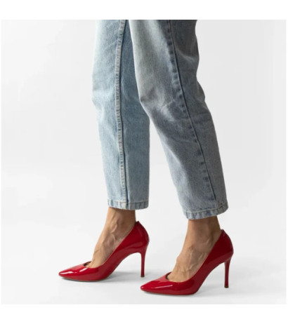 Ryłko Czerwone Lakierowane 9W202_T_ _GG8 (RY1036-a) high heels