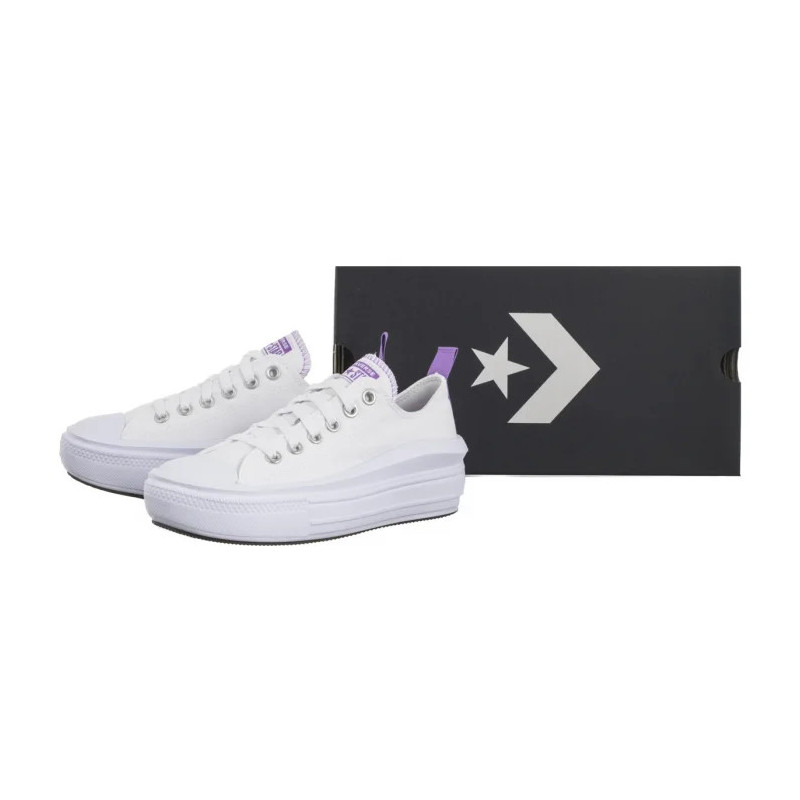 Converse CTAS Move Ox White/Pixel Purple/White 271717C (CO751-a) shoes