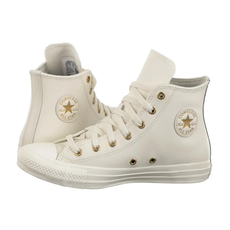 Converse CTAS Hi Egret/Metallic Light Gold A10709C (CO752-a) shoes