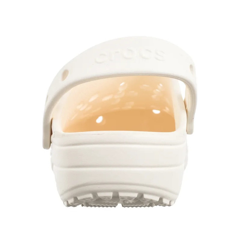 Crocs Classic Floral Cut Out Clog Chalk 210943-0WV (CR345-a) Women's Shoes/Flip Flops