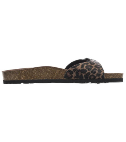 Pepe Jeans Oban Leopard W Dark Brown PLS90612 898 (PE37-a) Women's Shoes/Flip Flops