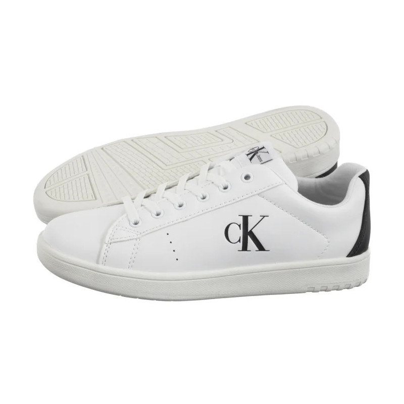 Calvin Klein Low Cut Lace-Up Sneaker White/Black V3X9-82082-1355X 002 (CK637-a) sports Shoes