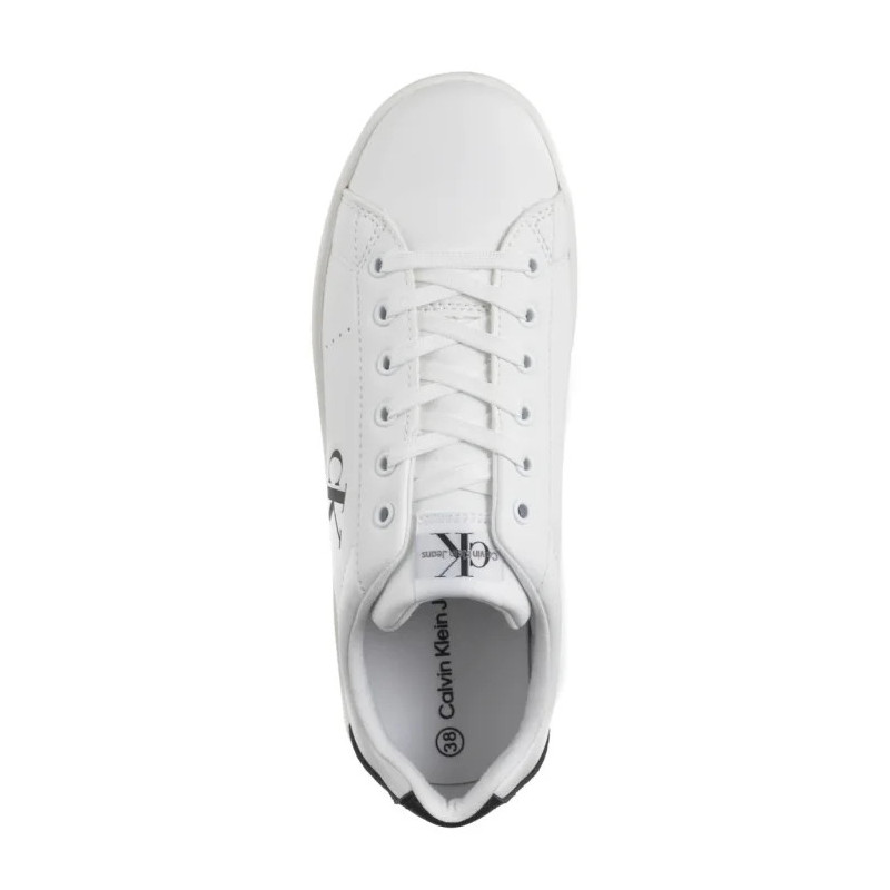Calvin Klein Low Cut Lace-Up Sneaker White/Black V3X9-82082-1355X 002 (CK637-a) sports Shoes