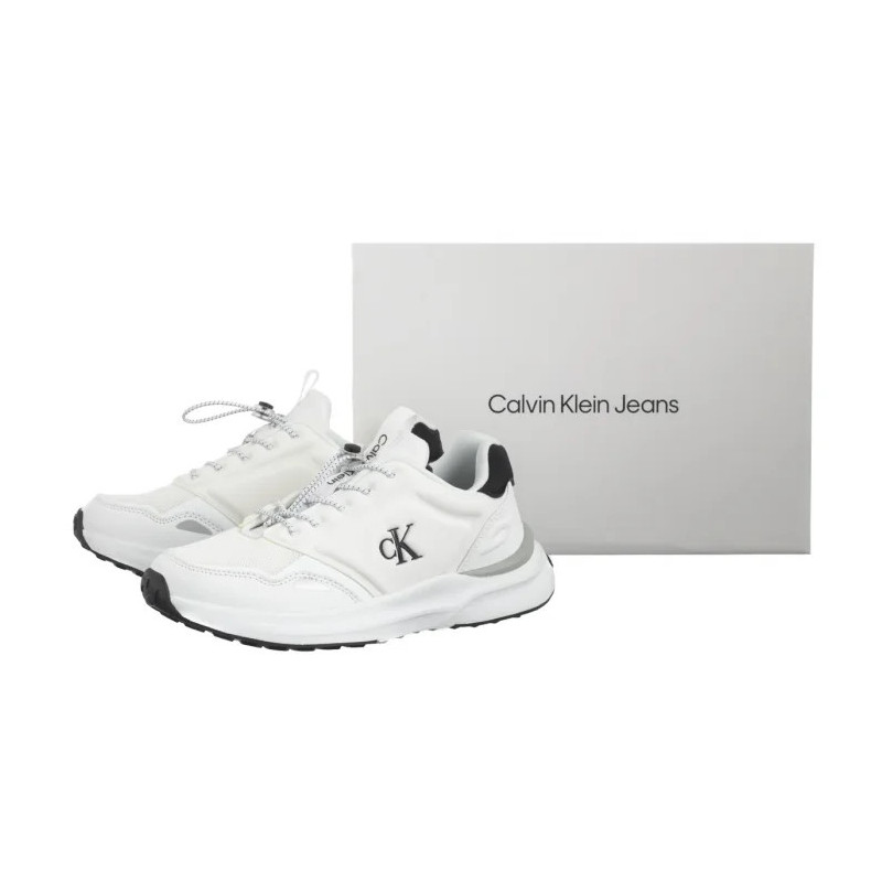 Calvin Klein Low Cut Lace-Up Sneaker White/Black V3X9-83010-1464X 002 (CK639-a) sports Shoes