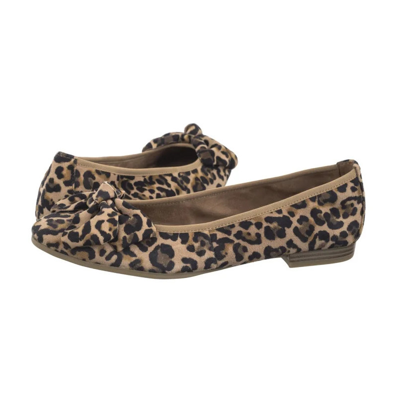 Tamaris Beżowe 1-22141-44 360 Leopard (TM523-a) ballerinas