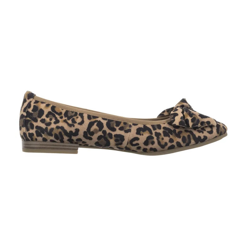 Tamaris Beżowe 1-22141-44 360 Leopard (TM523-a) ballerinas
