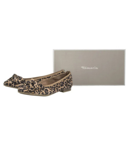 Tamaris Beżowe 1-22141-44 360 Leopard (TM523-a) ballerinas