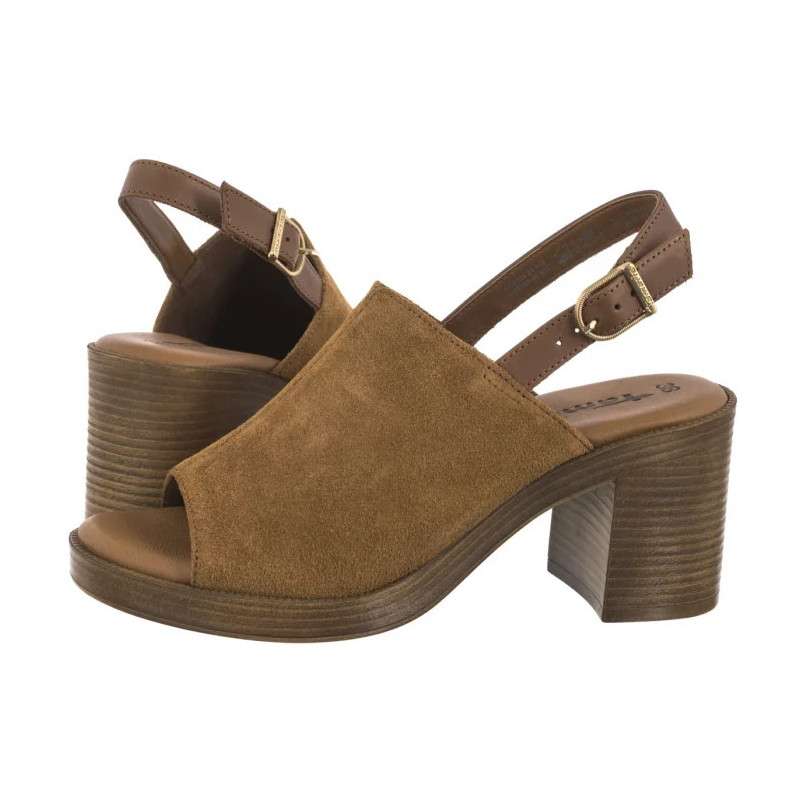 Tamaris Brązowe 1-28304-44 305 Cognac (TM524-a) shoes