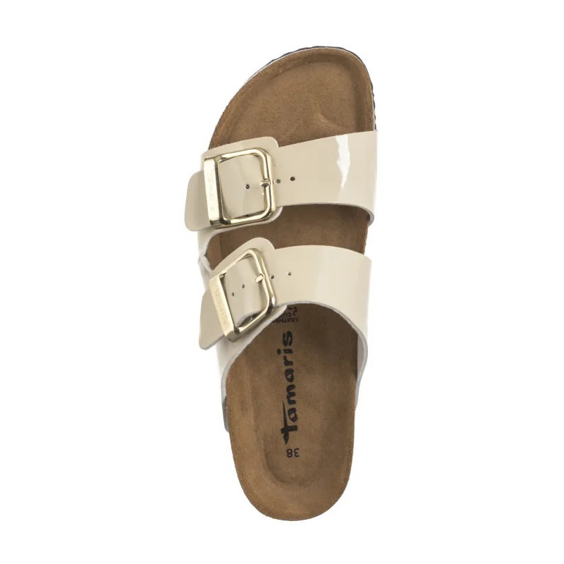 Tamaris Beżowe 1-27503-42 253 Nude Patent (TM525-a) Women's Shoes/Flip Flops