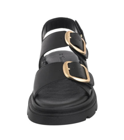 Tamaris Czarne 1-28233-44 003 Black Leather (TM526-a) shoes