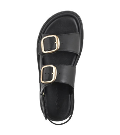 Tamaris Czarne 1-28233-44 003 Black Leather (TM526-a) shoes