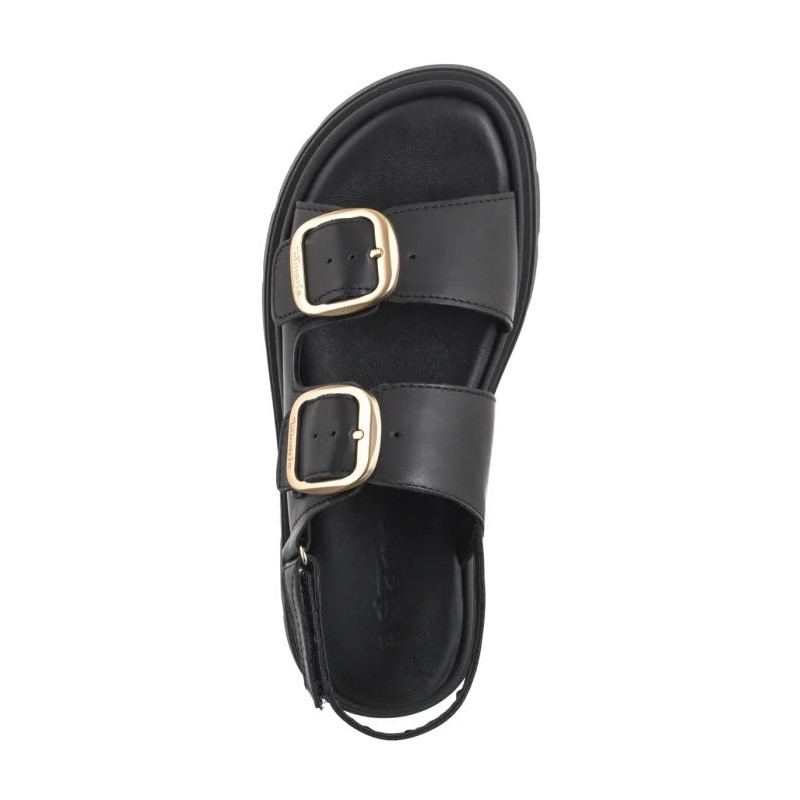 Tamaris Czarne 1-28233-44 003 Black Leather (TM526-a) shoes