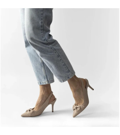 Ryłko Beżowe 8ZES6_A5 _6NL (RY1044-a) high heels