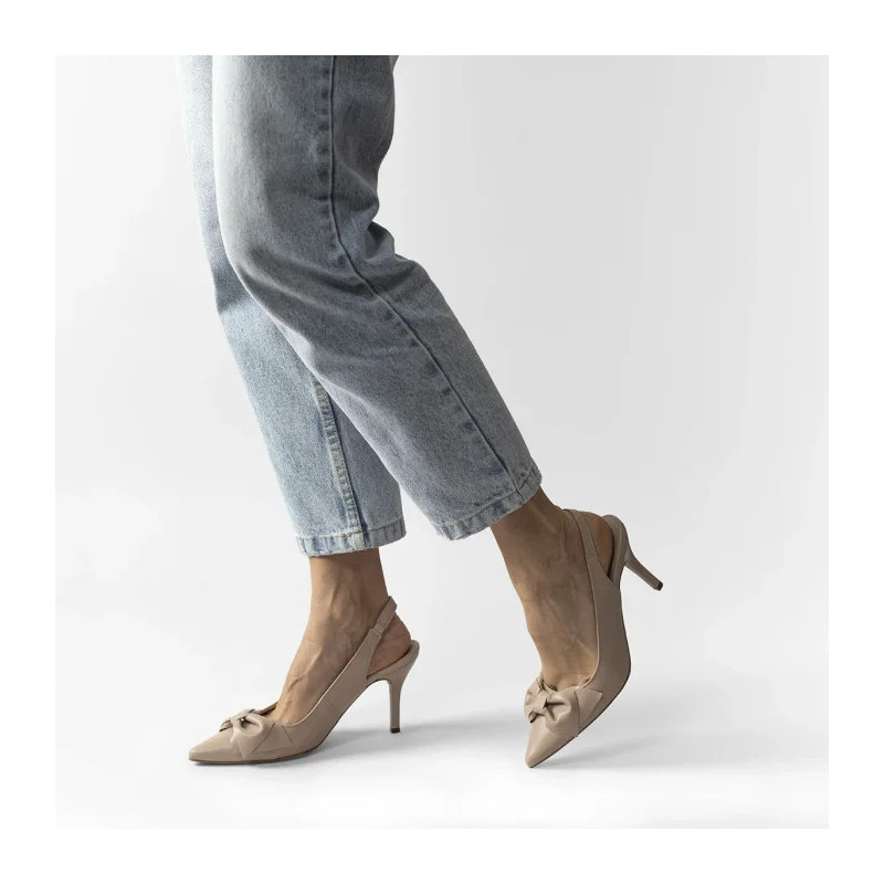 Ryłko Beżowe 8ZES6_A5 _6NL (RY1044-a) high heels