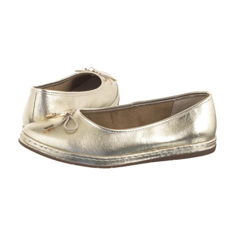 Filippo Złote DP6856/25 GO (FO148-a) ballerinas