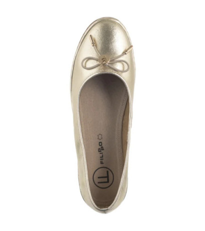 Filippo Złote DP6856/25 GO (FO148-a) ballerinas