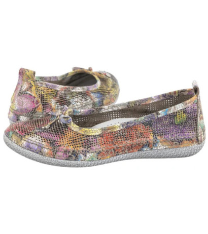 Artiker Pomarańczowe w Kwiaty 55C2751 (AR150-a) ballerinas