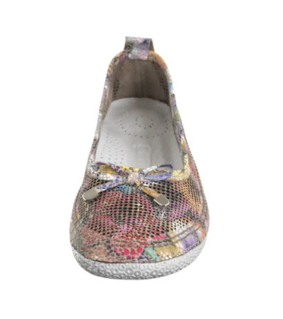 Artiker Pomarańczowe w Kwiaty 55C2751 (AR150-a) ballerinas