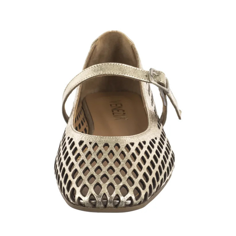 Venezia Złote Ażurowe L094LEGOOBA034 (VE829-a) ballerinas
