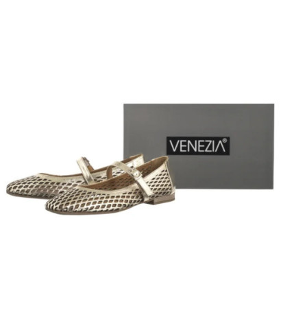 Venezia Złote Ażurowe L094LEGOOBA034 (VE829-a) ballerinas